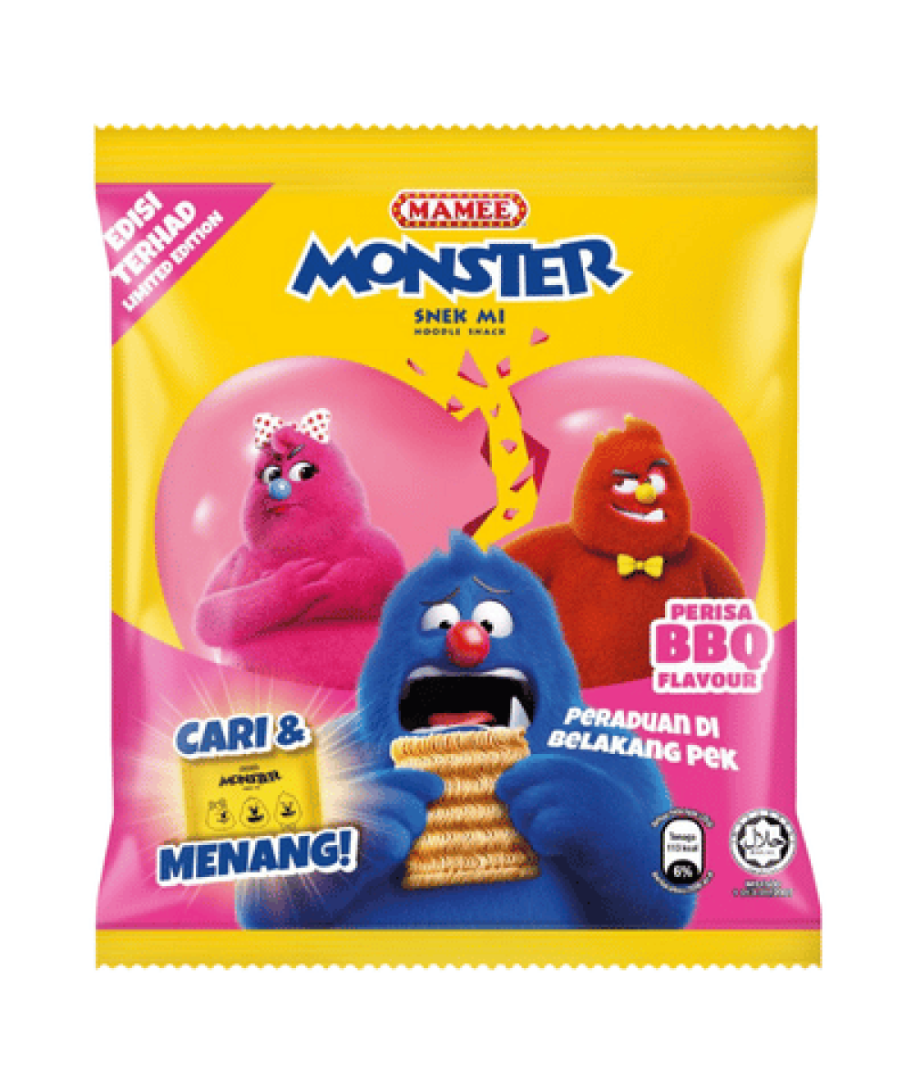 MAMEE MONSTER SNEK MI 25G*8 BBQ