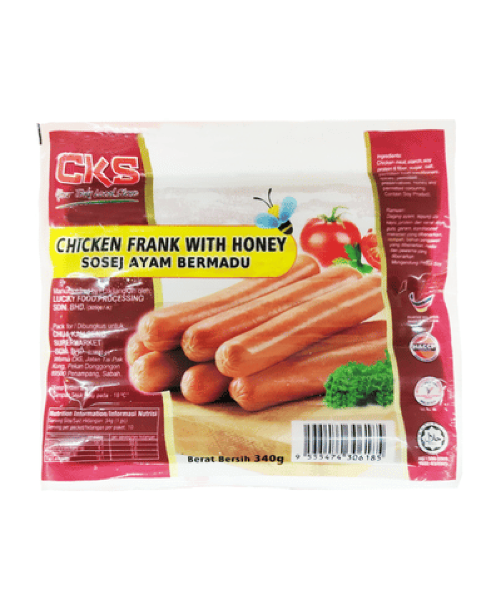 CKS CHICKEN FRANK WITH HONEY 340G 