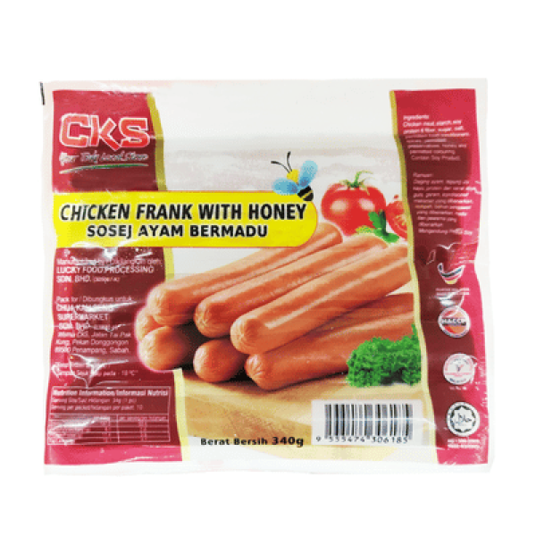 CKS CHICKEN FRANK WITH HONEY 340G 