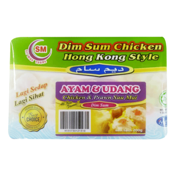 SM SAU MAI 200G CHICKEN&PRAWN 