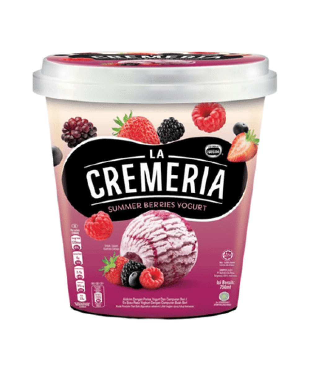 NESTLE LA CREMERIA 750ML SUMMER BERRIES YOGHURT