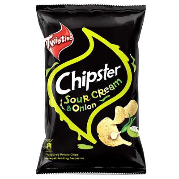 TWISTIES CHIPSTER 130G S/CREAM & ONION