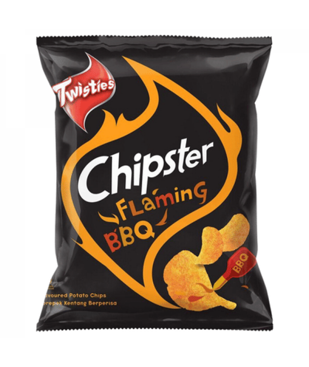 TWISTIES CHIPSTER 60G FLAMING BBQ