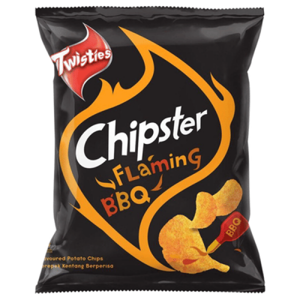 TWISTIES CHIPSTER 60G FLAMING BBQ