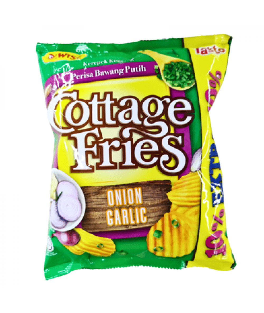 WISE COTTAGE FRIES 65G ONION GARLIC 