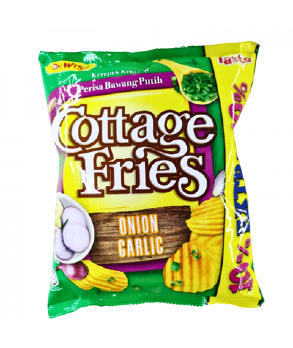 WISE COTTAGE FRIES 65G SOUR CREAM&ONION 