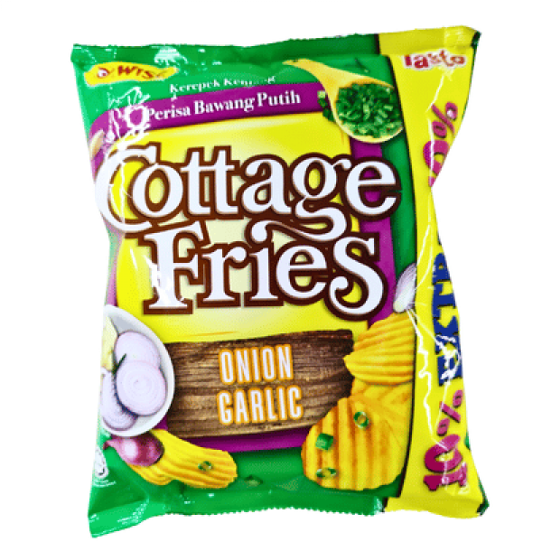WISE COTTAGE FRIES 65G SOUR CREAM&ONION 