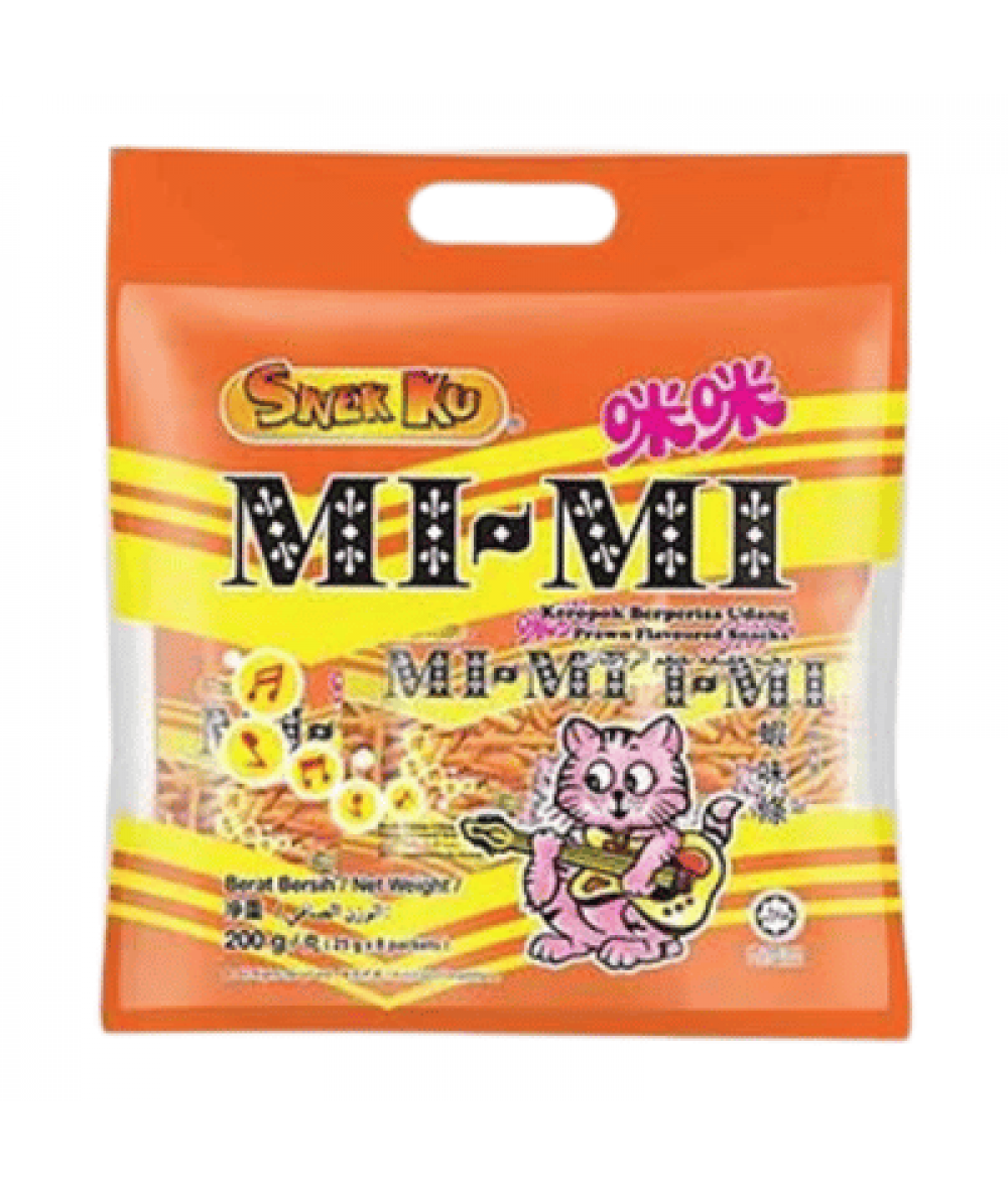 SNEK KU SNACKS 22G*8 MI-MI PRAWN FLAVOUR(###)