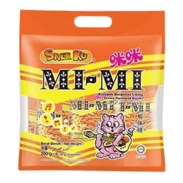 SNEK KU SNACKS 22G*8 MI-MI PRAWN FLAVOUR(###)
