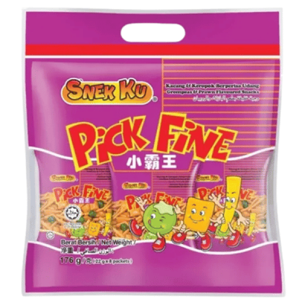 SNEK KU SNACKS 22G*8 PICK FINE