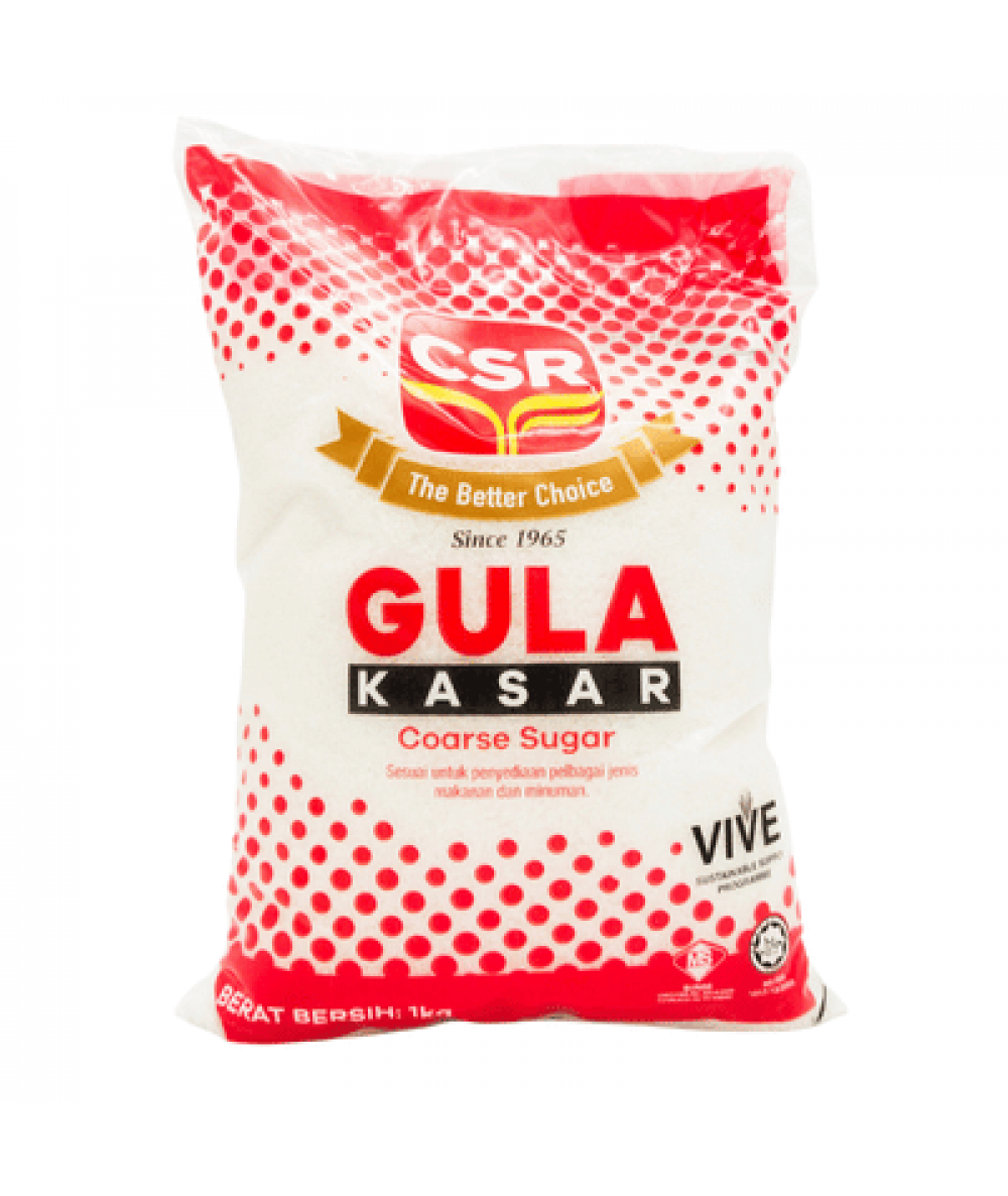 CSR COARSE SUGAR 1KG (##)