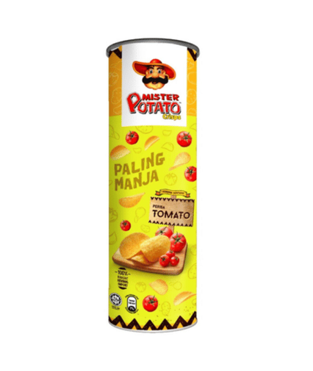 MISTER POTATO CRISPS 125G TOMATO
