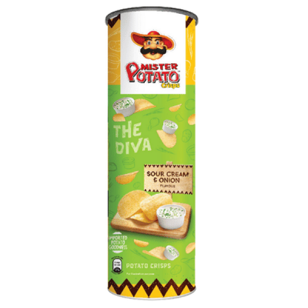 MISTER POTATO CRISPS 125G SOUR CREAM