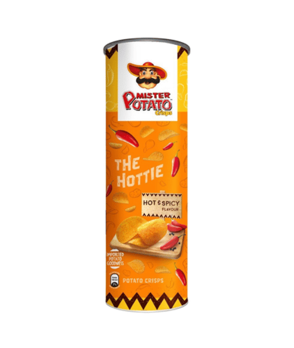 MISTER POTATO CRISPS 125G HOT&SPICY