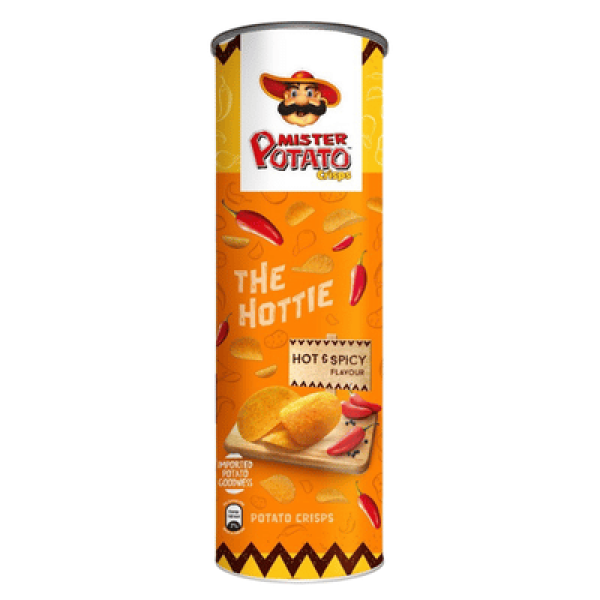 MISTER POTATO CRISPS 125G HOT&SPICY