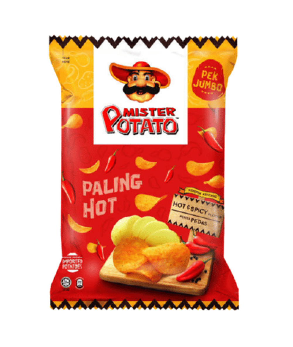 MISTER POTATO CHIPS 140G HOT&SPICY 