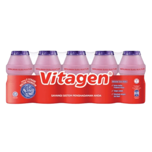 VITAGEN CULTURED DRINK 125ML*5 GRAPE