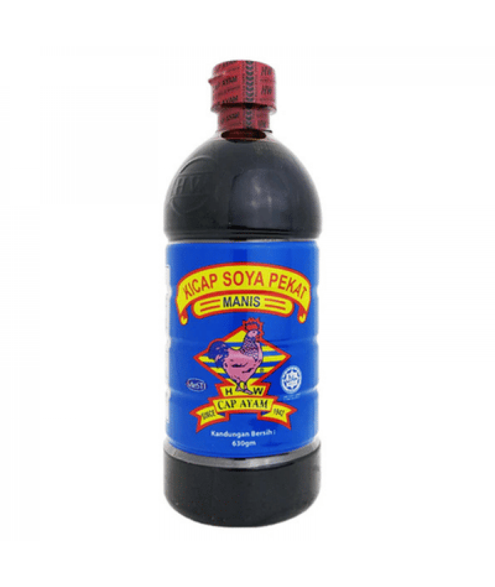 HW CAP AYAM DARK SOYA SAUCE 630ML (###)