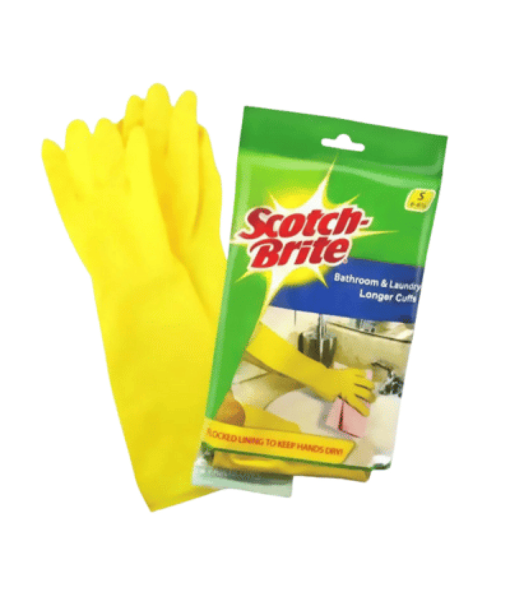 SCOTCH BRITE BROOM LAUNDRY GLOVES 3M S