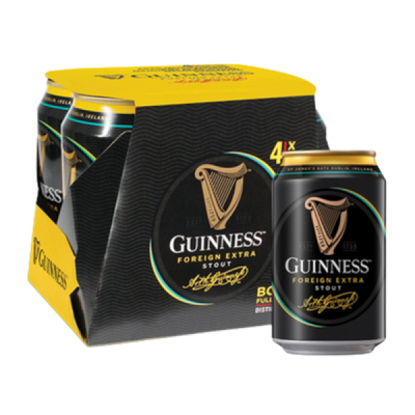 GUNNESS FOREIGN EXTRA STOUT 320ML*4 