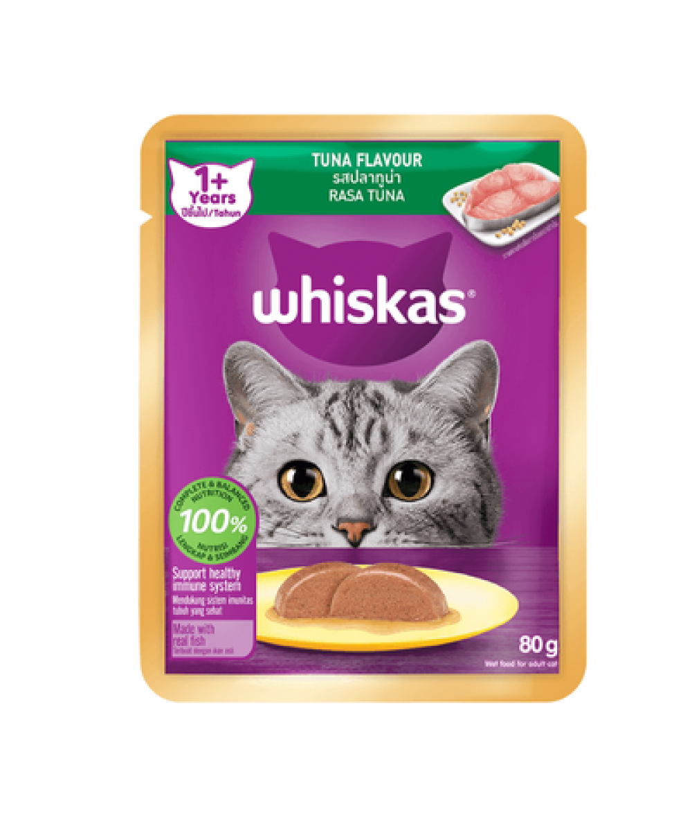 WHISKAS POUCH 80G TUNA