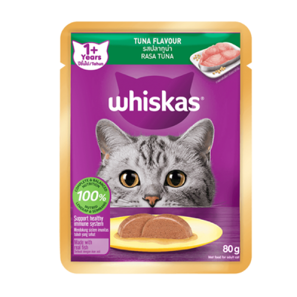 WHISKAS POUCH 80G TUNA