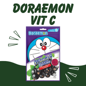 DORAEMON VIT C PASTILLES BLACKCURRANT12G