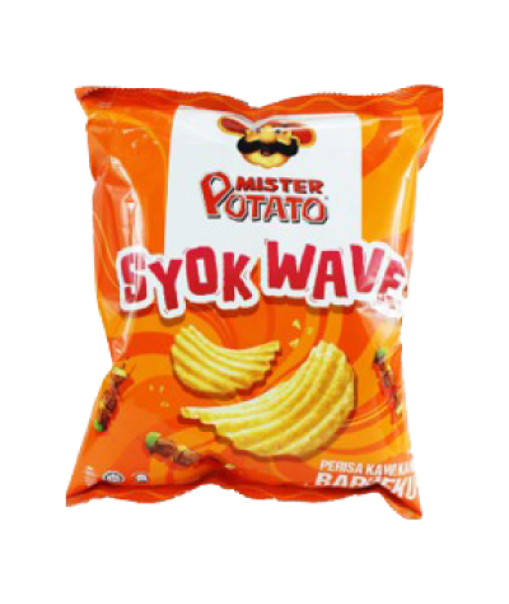 *Mister Potato Syok Wave BBQ 65g