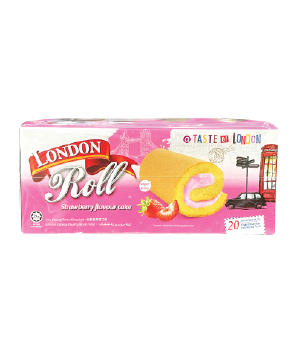 *London Swiss Roll Strawberry 16g*20s