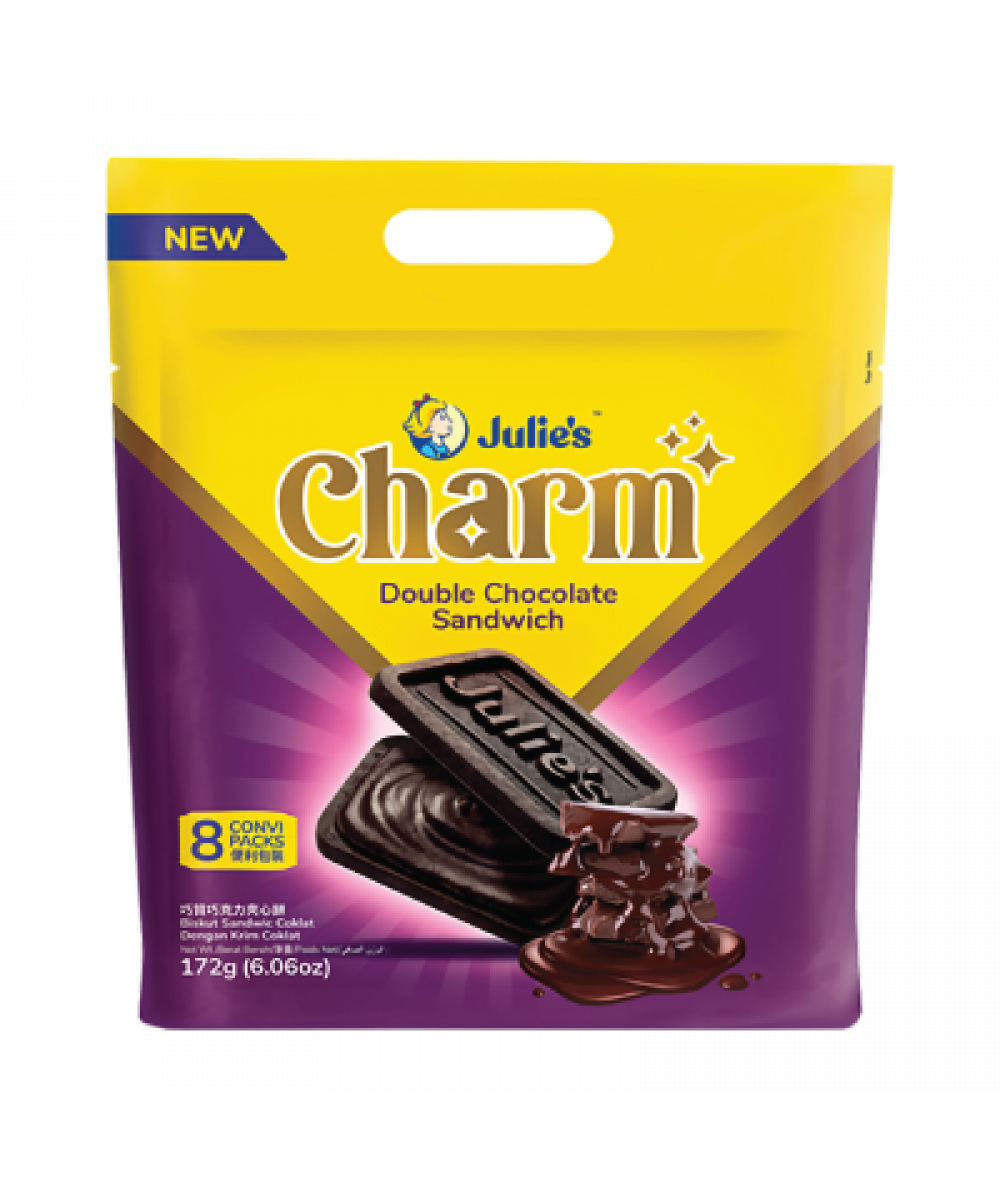 *Julie's Charm Double Chocolate Sandwich 172g