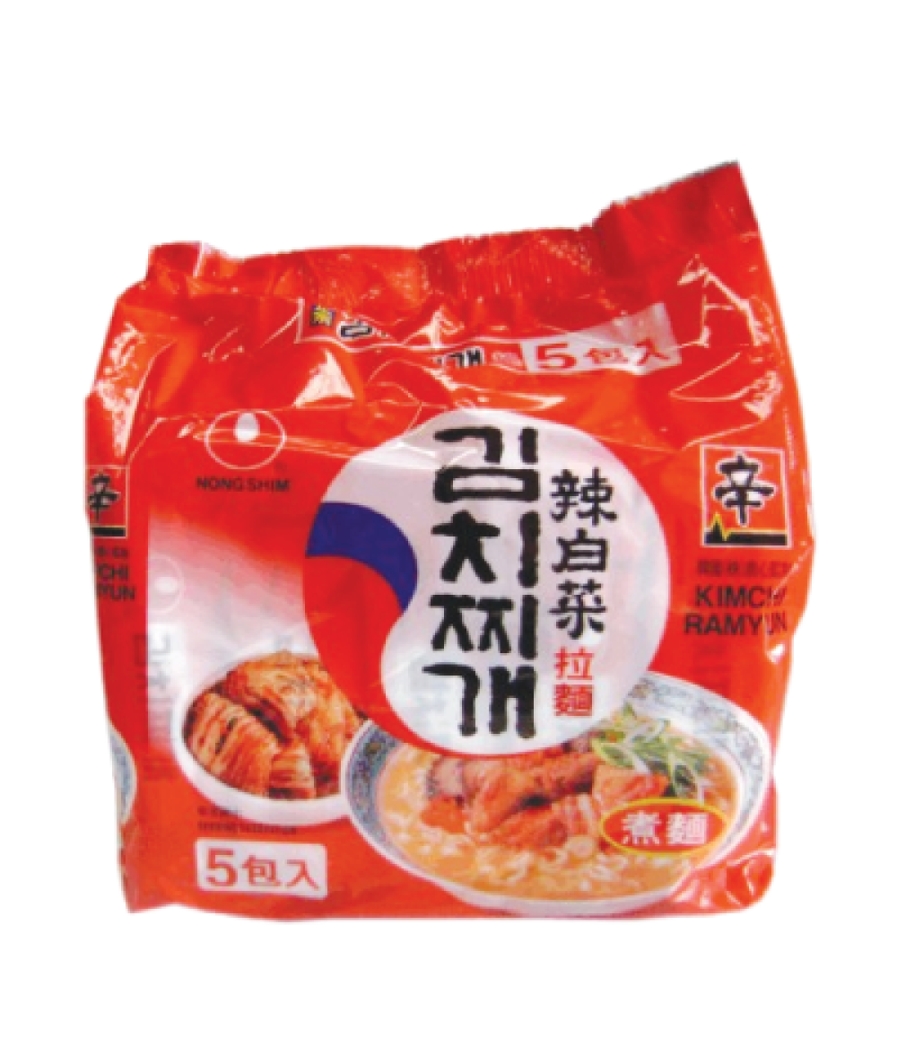 Nong Shim Kimchi Ramyun 120g*5's