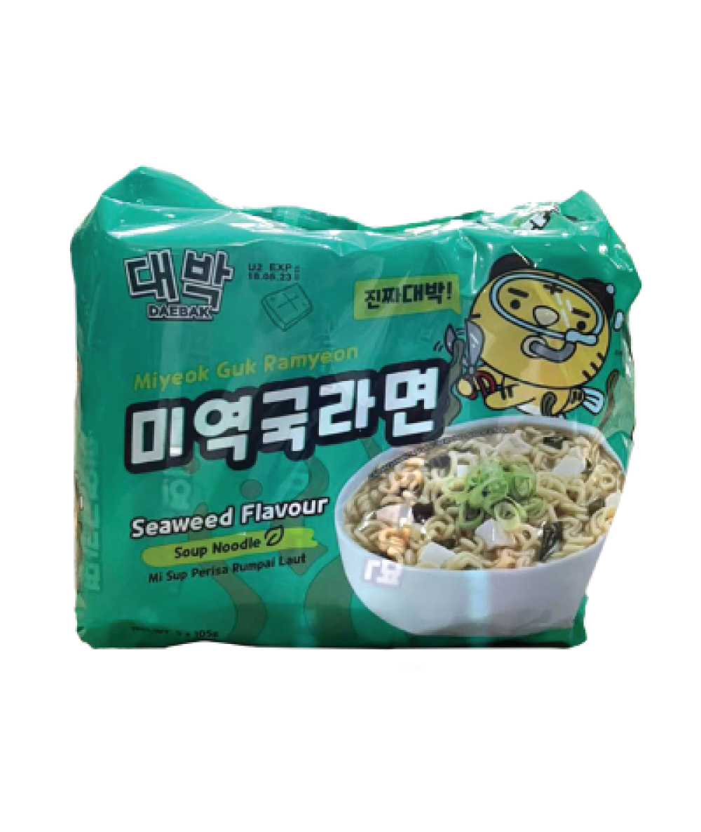 Daebak Miyeok Guk Noodle (紫菜)105g*5s