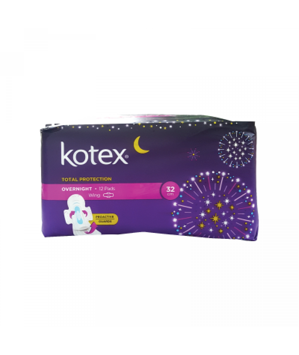 Kotex Overnight Pag 32cm Wing 12s