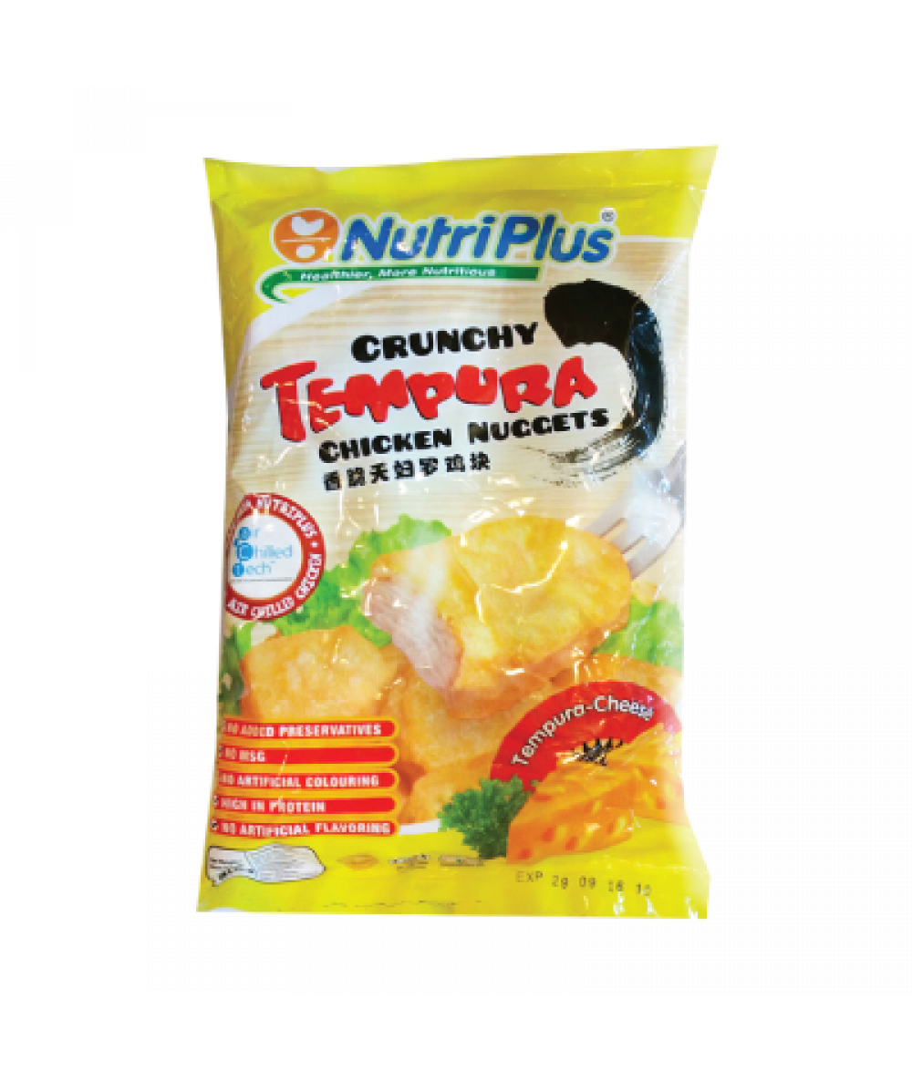 Nutriplus Tempura Chicken Nuggets-Cheese 800g