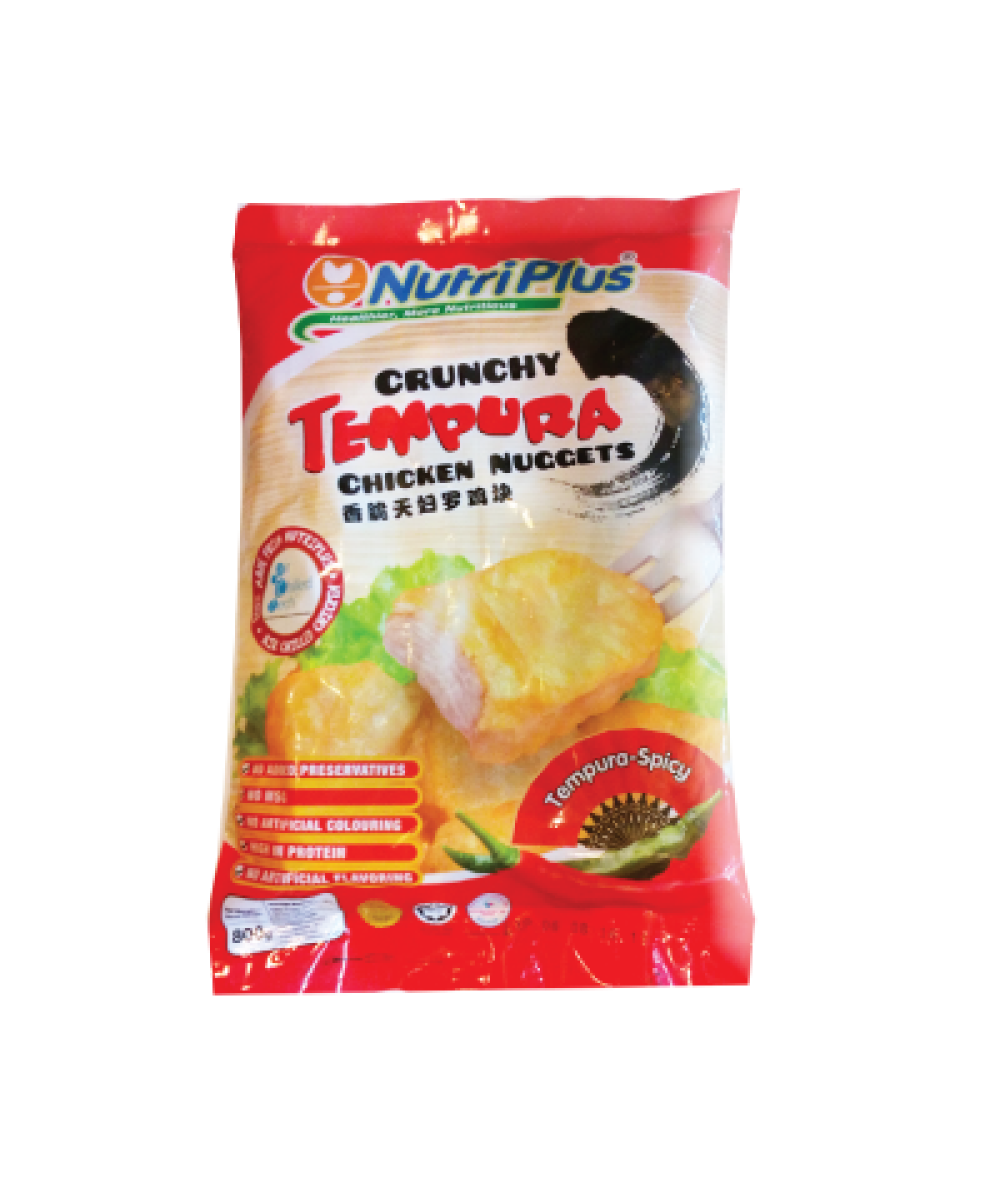 Nutriplus Tempura Chicken NuggetsSpicy 800g