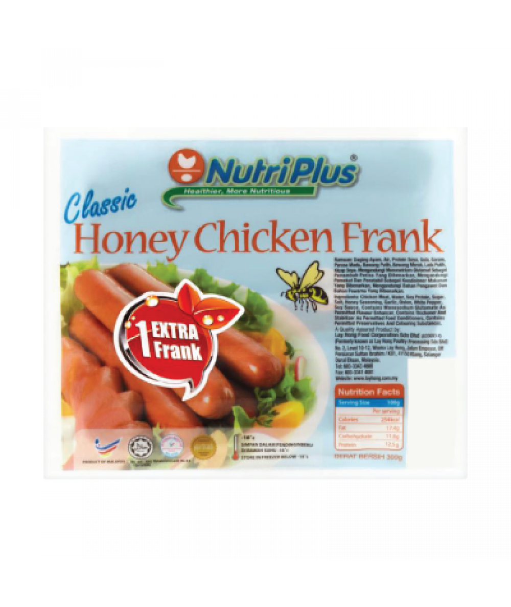 Nutriplus Classic Honey Frank 300gm