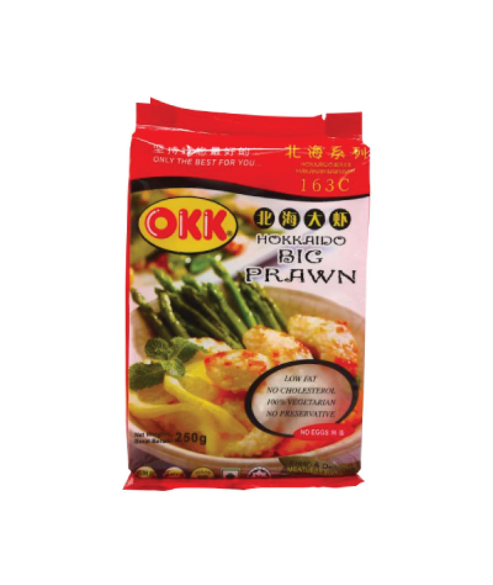 OKK Vegetable Big Prawn 250g 素大虾