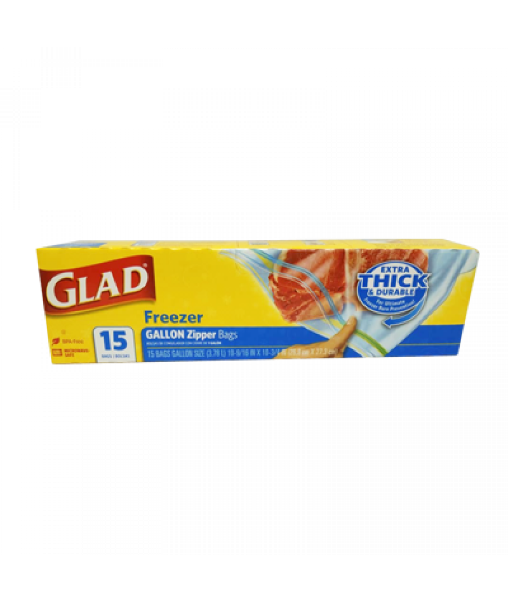 Glad Zipper Freezer Bag 20s